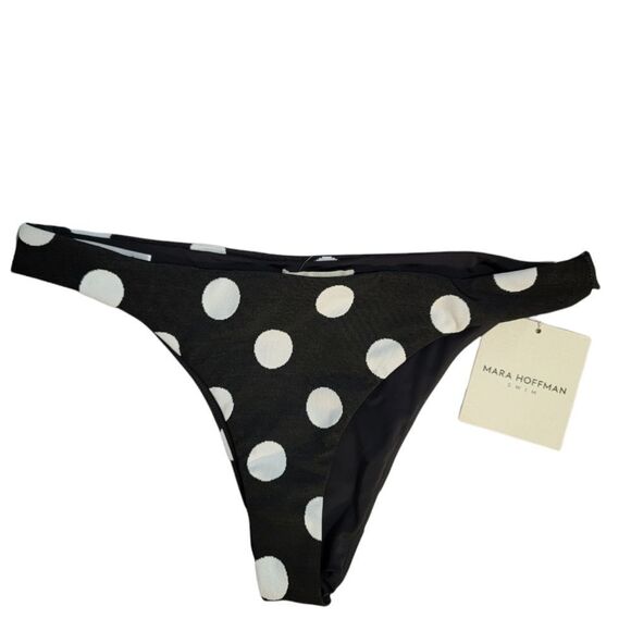 Mara Hoffman Anthropologie Polka Dot Bikini Bottom M - Picture 2 of 5